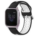 20mm Breathable Two-Color Silicone Watch Band, For Garmin Venu SQ, For Garmin VivoMove Style, For Garmin VivoMove Luxe