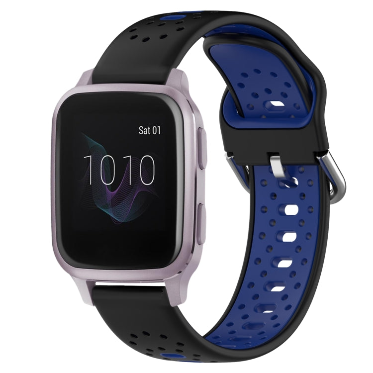 20mm Breathable Two-Color Silicone Watch Band, For Garmin Venu SQ, For Garmin VivoMove Style, For Garmin VivoMove Luxe