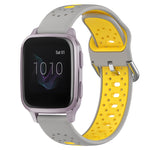 20mm Breathable Two-Color Silicone Watch Band, For Garmin Venu SQ, For Garmin VivoMove Style, For Garmin VivoMove Luxe