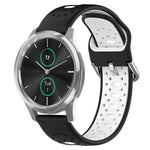 20mm Breathable Two-Color Silicone Watch Band, For Garmin Venu SQ, For Garmin VivoMove Style, For Garmin VivoMove Luxe