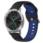 20mm Breathable Two-Color Silicone Watch Band, For Garmin Venu SQ, For Garmin VivoMove Style, For Garmin VivoMove Luxe