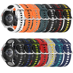 20mm Breathable Two-Color Silicone Watch Band, For Garmin Vivoactive3 Music, For Garmin Venu 2 Plus, For Garmin Approach S40