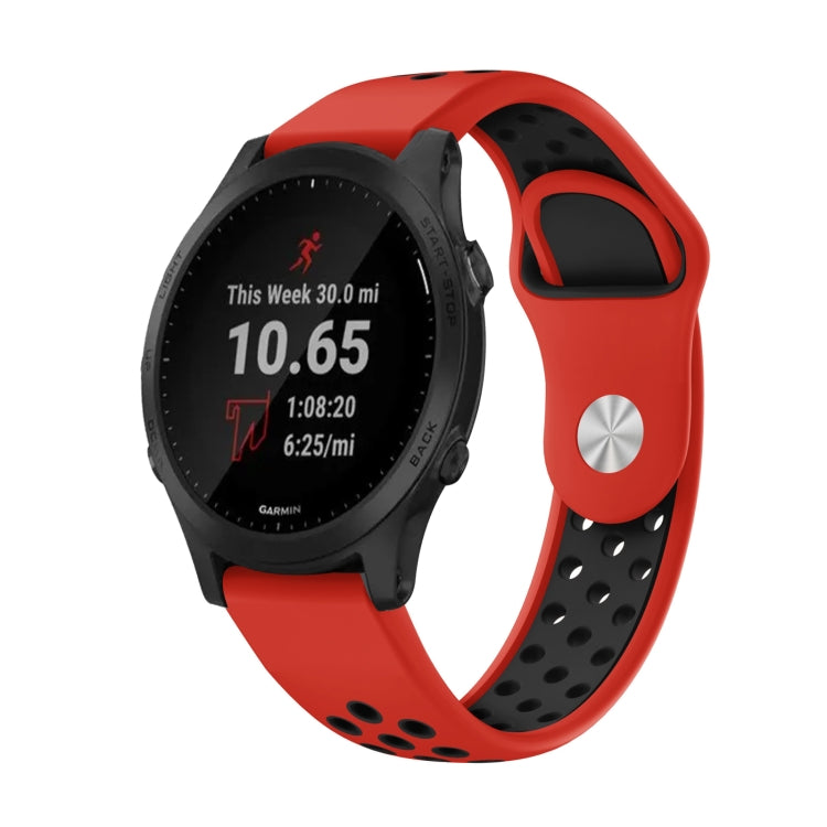 22mm Sports Breathable Silicone Watch Band, For Garmin Forerunner 945, For Garmin Forerunner 935, For Garmin Forerunner 965, For Garmin Instinct 2