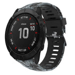 26mm Camouflage Printed Silicone Watch Band, For Garmin Enduro, For Garmin Fenix 6X, For Garmin Fenix 6X Pro, For Garmin Fenix 6X Sapphire, For Garmin Fenix 5X Sapphire, For Garmin Fenix 5X Plus, For Garmin Fenix 3, For Garmin Fenix 3 HR