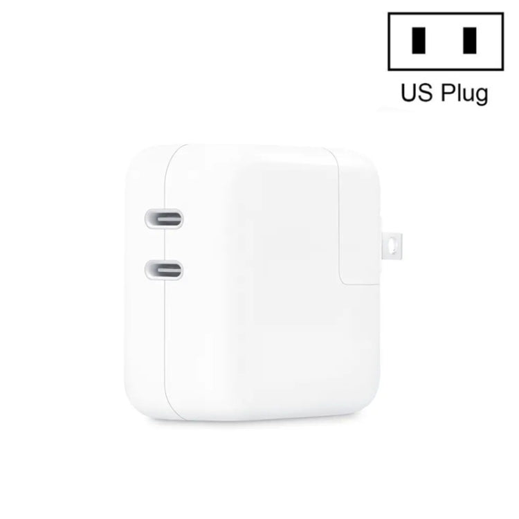 35W PD3.0 USB-C / Typ-C Dual-Port-Ladegerät für iPhone / iPad Serie, US-Stecker, EU-Stecker