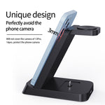 B20 18W 3-in-1 Wireless-Ladeständer Ladestation für iPhone Apple Watch Series, B20 für Apple