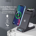 B20A 15W Qi kabelloses Ladegerät Ladestation kompatibel für iPhone iWatch Airpods, B20A für Apple