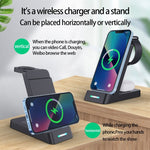 B20A 15W Qi kabelloses Ladegerät Ladestation kompatibel für iPhone iWatch Airpods, B20A für Apple