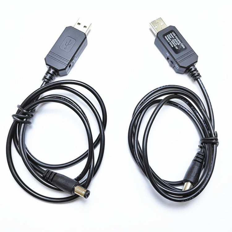 DC 5V zu DC 9V 12V USB-Spannungswandlerkabel mit 1A Step-up-Volt-Transformator Stromreglerkabel mit LED-Anzeige, DC 5V zu DC 9V 12V