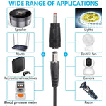 DC 5V zu DC 9V 12V USB-Spannungswandlerkabel mit 1A Step-up-Volt-Transformator Stromreglerkabel mit LED-Anzeige, DC 5V zu DC 9V 12V