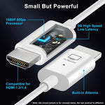 Kabelloses HDMI Sender- und Empfänger-Kit, HDMI Wireless Extender Adapter, 1080P 60fps Video-Audio-Projektion für PC, Laptop, Kamera zu HDTV/Projektor