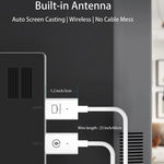 Kabelloses HDMI Sender- und Empfänger-Kit, HDMI Wireless Extender Adapter, 1080P 60fps Video-Audio-Projektion für PC, Laptop, Kamera zu HDTV/Projektor