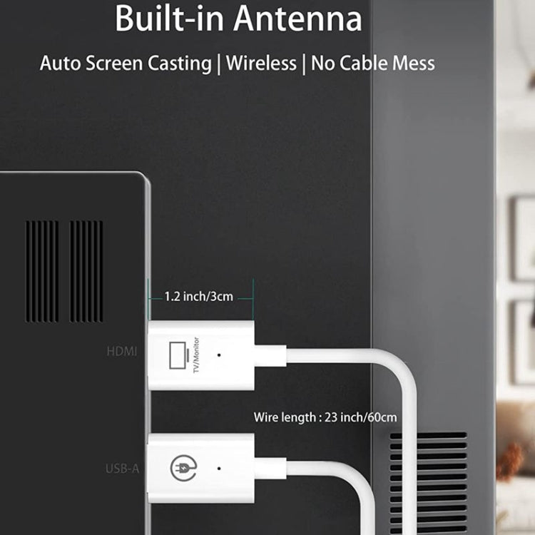 Kabelloses HDMI Sender- und Empfänger-Kit, HDMI Wireless Extender Adapter, 1080P 60fps Video-Audio-Projektion für PC, Laptop, Kamera zu HDTV/Projektor
