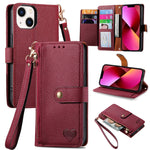 Liebes-Reißverschluss-Lanyard-Leder-Handyhülle, für iPhone 14 Pro Max, für iPhone 7 / 8 / SE 2022, für iPhone 13 Pro Max, für iPhone 13 Pro, für iPhone 13, für iPhone 13 mini, für iPhone 12 mini, für iPhone 12 / 12 Pro