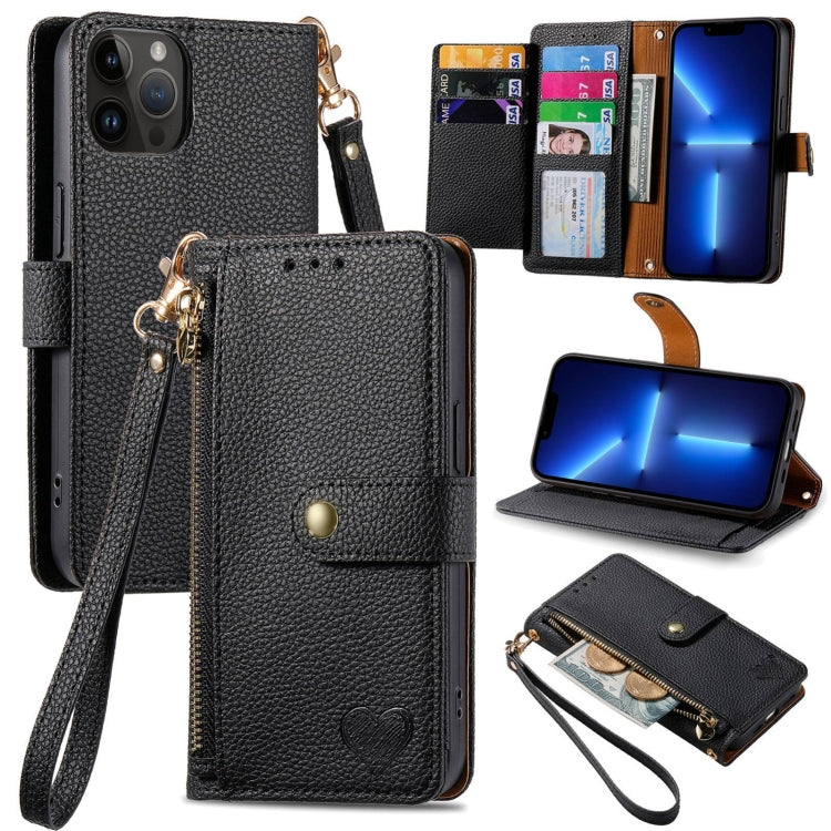 Liebes-Reißverschluss-Lanyard-Leder-Handyhülle, für iPhone 14 Pro Max, für iPhone 7 / 8 / SE 2022, für iPhone 13 Pro Max, für iPhone 13 Pro, für iPhone 13, für iPhone 13 mini, für iPhone 12 mini, für iPhone 12 / 12 Pro