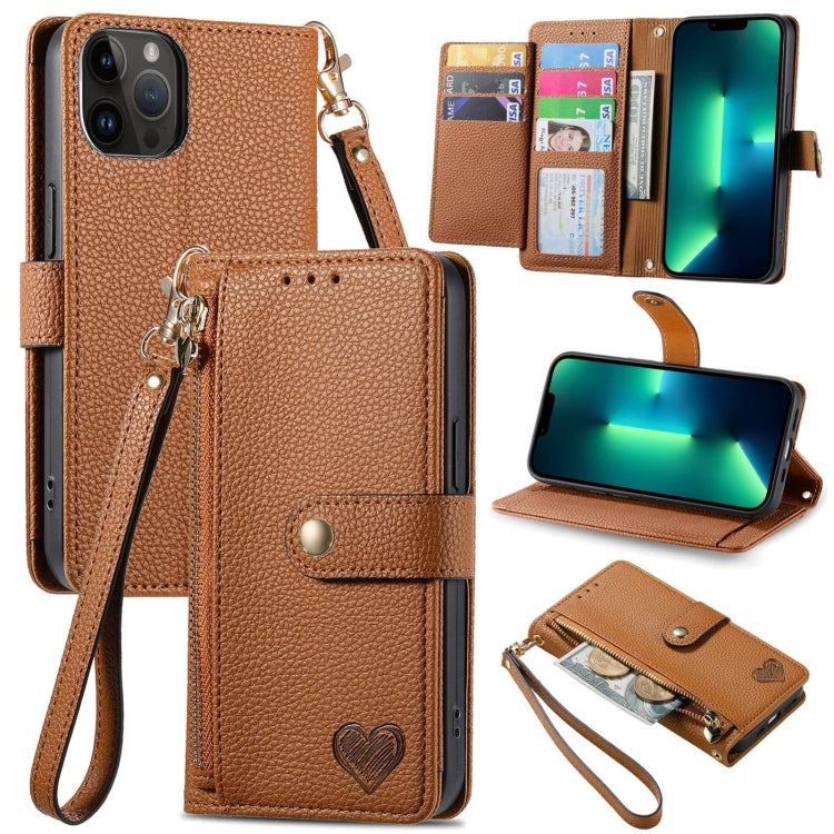 Liebes-Reißverschluss-Lanyard-Leder-Handyhülle, für iPhone 14 Pro Max, für iPhone 7 / 8 / SE 2022, für iPhone 13 Pro Max, für iPhone 13 Pro, für iPhone 13, für iPhone 13 mini, für iPhone 12 mini, für iPhone 12 / 12 Pro