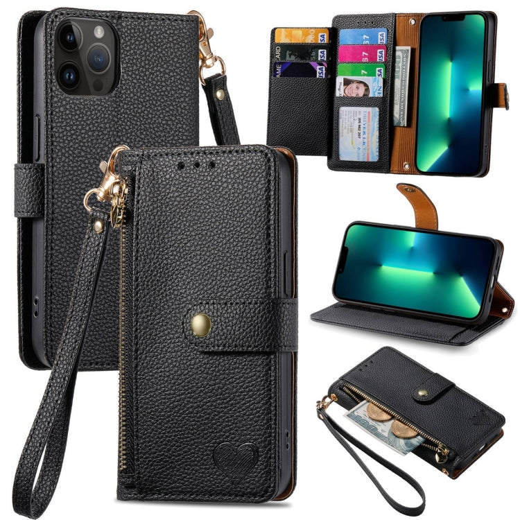 Liebes-Reißverschluss-Lanyard-Leder-Handyhülle, für iPhone 14 Pro Max, für iPhone 7 / 8 / SE 2022, für iPhone 13 Pro Max, für iPhone 13 Pro, für iPhone 13, für iPhone 13 mini, für iPhone 12 mini, für iPhone 12 / 12 Pro