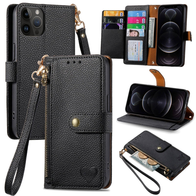 Liebes-Reißverschluss-Lanyard-Leder-Handyhülle, für iPhone 14 Pro Max, für iPhone 7 / 8 / SE 2022, für iPhone 13 Pro Max, für iPhone 13 Pro, für iPhone 13, für iPhone 13 mini, für iPhone 12 mini, für iPhone 12 / 12 Pro