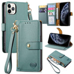 Liebe Reißverschluss Lanyard Leder Handyhülle, Für iPhone 12 Pro Max, Für iPhone 11 Pro Max, Für iPhone 11, Für iPhone 11 Pro, Für iPhone X / XS, Für iPhone XR, Für iPhone XS Max, Für iPhone 7 Plus / 8 Plus