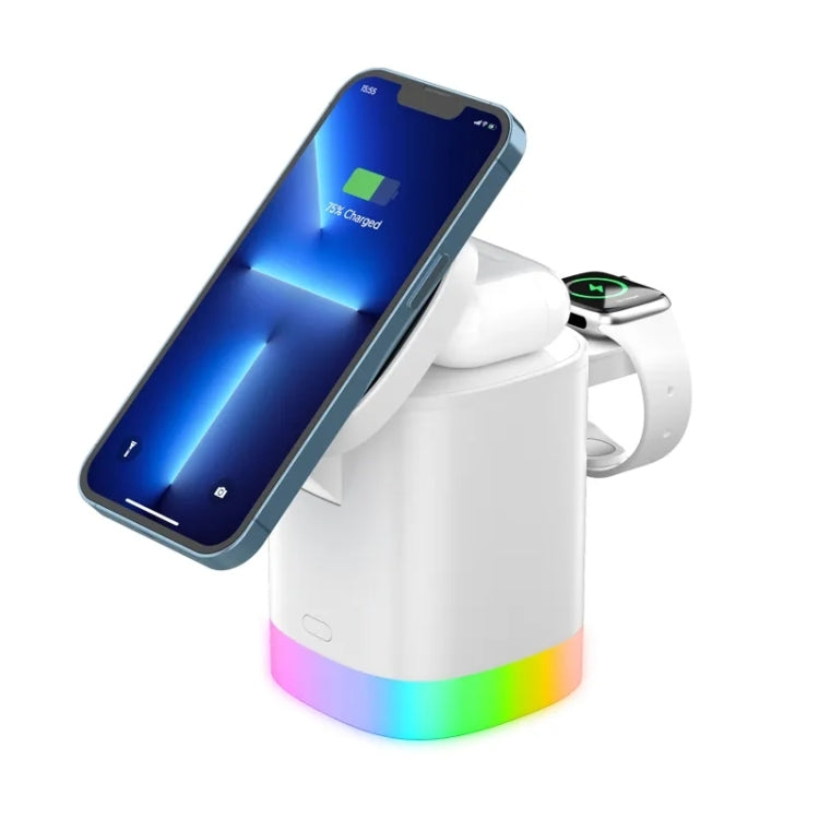 T15 3-in-1 magnetisches MagSafe kabelloses Ladegerät, faltbare Ladestation für iPhone / iWatch / AirPods, T15