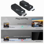 HDMI Extender 50m Audio Video 1080P über Cat5 Cat6 Ethernet Kabel Übertragung verlustfreies Signal HDMI Langstreckenverlängerungsadapter