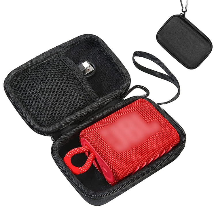 Für JBL GO3 Lautsprecher Outdoor Reise EVA Hartschalen-Schutztasche Tragbare Aufbewahrungsbox, Handschlaufe