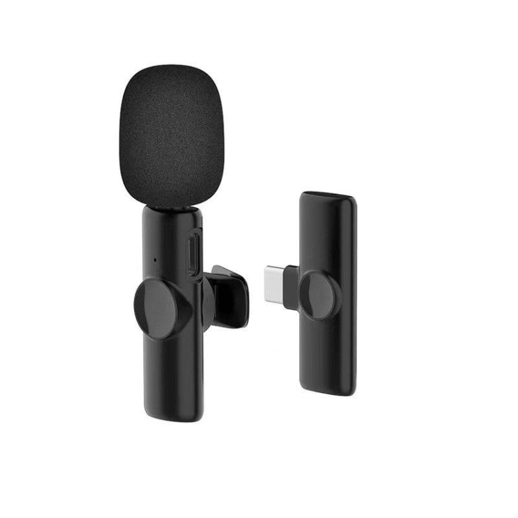 Kabelloses Lavalier-Ansteckmikrofon für Android-Telefon & Computer mit USB-C / Typ-C Empfänger, Eins zu Eins, Eins zu Zwei