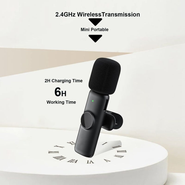 Kabelloses Lavalier-Ansteckmikrofon für Android-Telefon & Computer mit USB-C / Typ-C Empfänger, Eins zu Eins, Eins zu Zwei