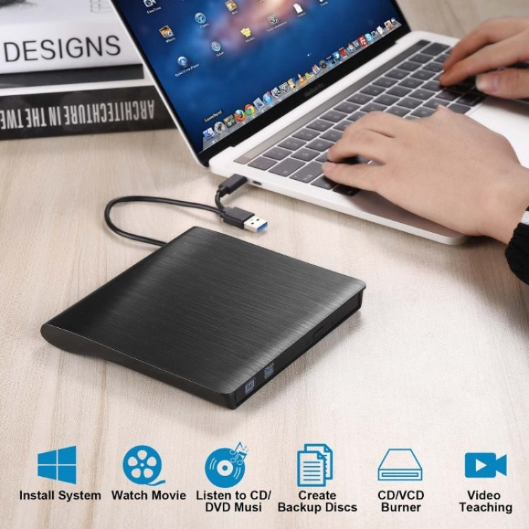 BT638 Notebook Desktop Externer USB 3.0 Tragbarer CD-Player CD-RW Optisches Laufwerk Brenner, BT638