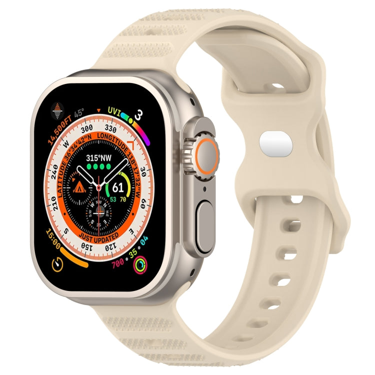 Silikonarmband mit umgekehrter Schnalle und Punktstruktur, für Apple Watch 38 mm