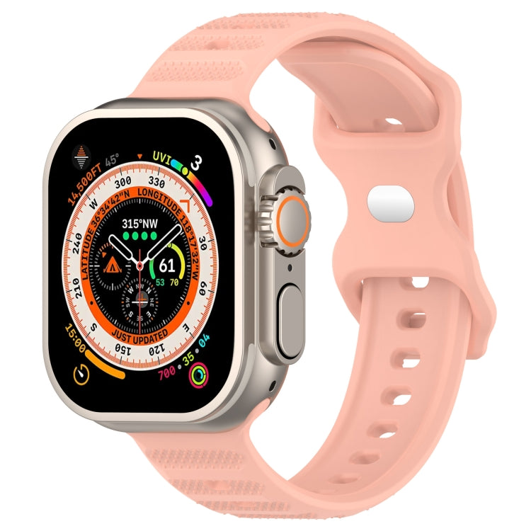 Silikonarmband mit umgekehrter Schnalle und Punktstruktur, für Apple Watch 38 mm
