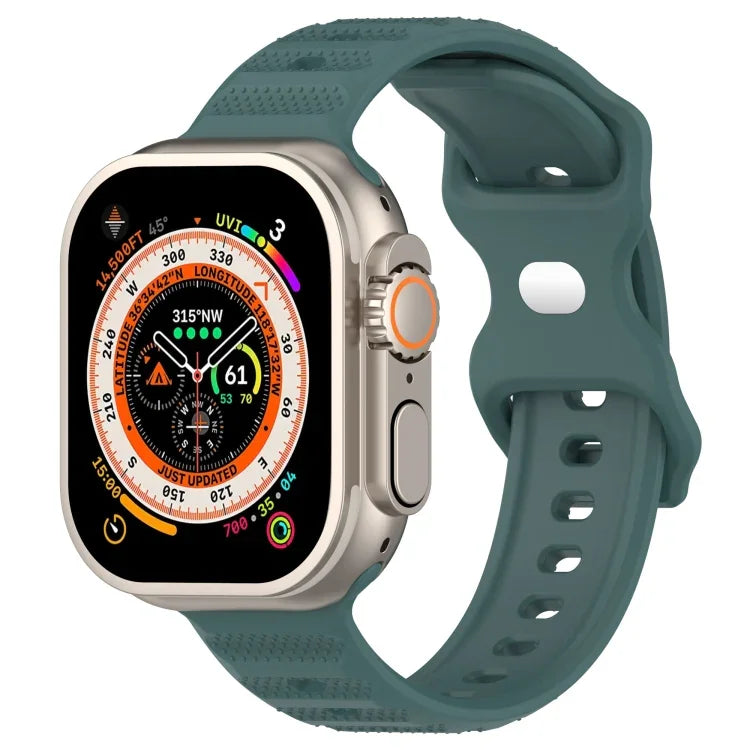 Silikonarmband mit umgekehrter Schnalle und Punktstruktur, für Apple Watch 38 mm