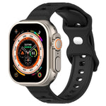 Silikonarmband mit umgekehrter Schnalle und Punktstruktur, für Apple Watch 38 mm