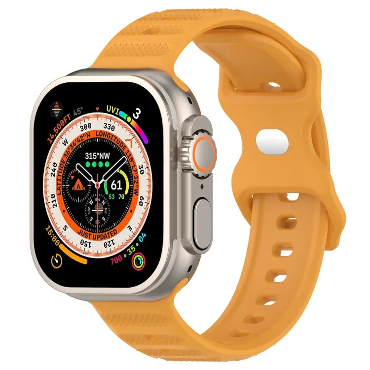 Silikonarmband mit umgekehrter Schnalle und Punktstruktur, für Apple Watch 38 mm