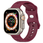 Silikonarmband mit umgekehrter Schnalle und Punktstruktur, für Apple Watch 38 mm