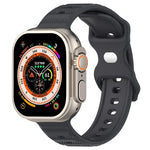 Silikonarmband mit umgekehrter Schnalle und Punktstruktur, für Apple Watch 38 mm