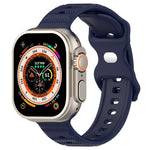 Silikonarmband mit umgekehrter Schnalle und Punktstruktur, für Apple Watch 38 mm