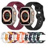 Silikonarmband mit umgekehrter Schnalle und Punktstruktur, für Apple Watch 38 mm