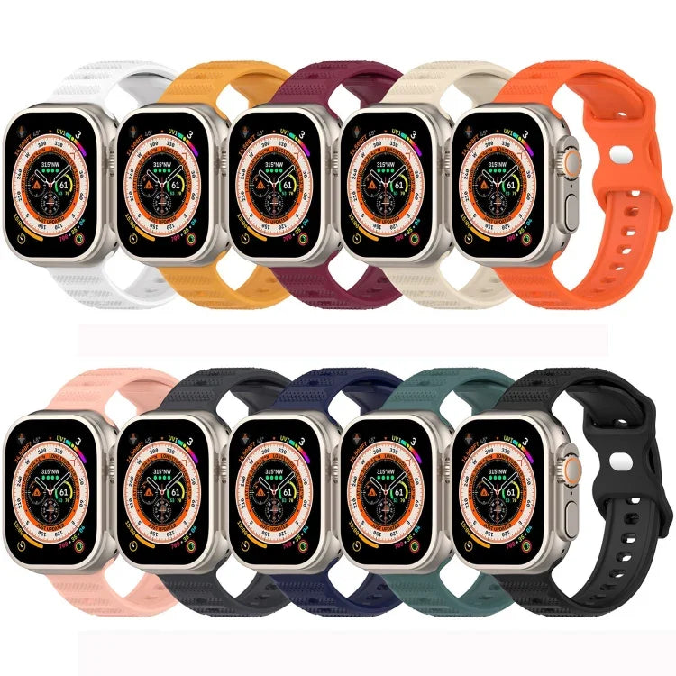 Silikonarmband mit umgekehrter Schnalle und Punktstruktur, für Apple Watch 38 mm