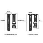 Silikonarmband mit umgekehrter Schnalle und Punktstruktur, für Apple Watch 38 mm