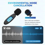 3 in 1 Mini kabellose Lavalier-Mikrofone für iPhone / Android / Kamera mit Geräuschreduktionsfunktion, Eins zu Zwei