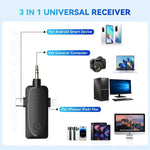 3 in 1 Mini kabellose Lavalier-Mikrofone für iPhone / Android / Kamera mit Geräuschreduktionsfunktion, Eins zu Zwei
