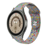 Sportliches Regenbogen Punkte Silikon Schnallen Uhrenarmband, Für Samsung Galaxy Watch 5 Pro, Für Samsung Galaxy Gear Sport, Für Samsung Galaxy Watch Active 2 40mm / 44mm, Für Samsung Galaxy Watch 3 41mm, Für Samsung Galaxy Watch Active 40mm
