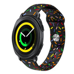 Sportliches Regenbogen Punkte Silikon Schnallen Uhrenarmband, Für Samsung Galaxy Watch 5 Pro, Für Samsung Galaxy Gear Sport, Für Samsung Galaxy Watch Active 2 40mm / 44mm, Für Samsung Galaxy Watch 3 41mm, Für Samsung Galaxy Watch Active 40mm