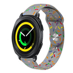 Sportliches Regenbogen Punkte Silikon Schnallen Uhrenarmband, Für Samsung Galaxy Watch 5 Pro, Für Samsung Galaxy Gear Sport, Für Samsung Galaxy Watch Active 2 40mm / 44mm, Für Samsung Galaxy Watch 3 41mm, Für Samsung Galaxy Watch Active 40mm