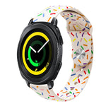 Sportliches Regenbogen Punkte Silikon Schnallen Uhrenarmband, Für Samsung Galaxy Watch 5 Pro, Für Samsung Galaxy Gear Sport, Für Samsung Galaxy Watch Active 2 40mm / 44mm, Für Samsung Galaxy Watch 3 41mm, Für Samsung Galaxy Watch Active 40mm