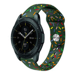 Sportliches Regenbogen Punkte Silikon Schnallen Uhrenarmband, Für Samsung Galaxy Watch 5 Pro, Für Samsung Galaxy Gear Sport, Für Samsung Galaxy Watch Active 2 40mm / 44mm, Für Samsung Galaxy Watch 3 41mm, Für Samsung Galaxy Watch Active 40mm