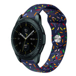 Sportliches Regenbogen Punkte Silikon Schnallen Uhrenarmband, Für Samsung Galaxy Watch 5 Pro, Für Samsung Galaxy Gear Sport, Für Samsung Galaxy Watch Active 2 40mm / 44mm, Für Samsung Galaxy Watch 3 41mm, Für Samsung Galaxy Watch Active 40mm