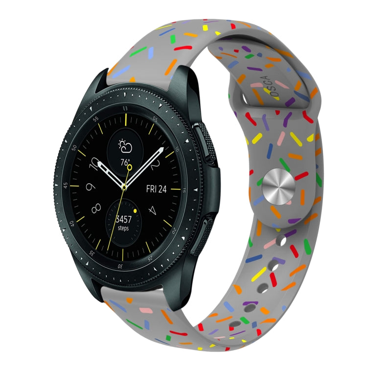 Sportliches Regenbogen Punkte Silikon Schnallen Uhrenarmband, Für Samsung Galaxy Watch 5 Pro, Für Samsung Galaxy Gear Sport, Für Samsung Galaxy Watch Active 2 40mm / 44mm, Für Samsung Galaxy Watch 3 41mm, Für Samsung Galaxy Watch Active 40mm