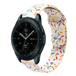 Sportliches Regenbogen Punkte Silikon Schnallen Uhrenarmband, Für Samsung Galaxy Watch 5 Pro, Für Samsung Galaxy Gear Sport, Für Samsung Galaxy Watch Active 2 40mm / 44mm, Für Samsung Galaxy Watch 3 41mm, Für Samsung Galaxy Watch Active 40mm
